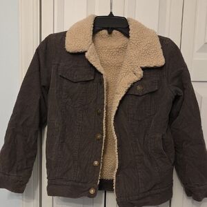 Cozy Sherpa-Lined Kids Jean Jacket